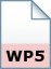 קובץ מסמך Wordperfect 5 Document